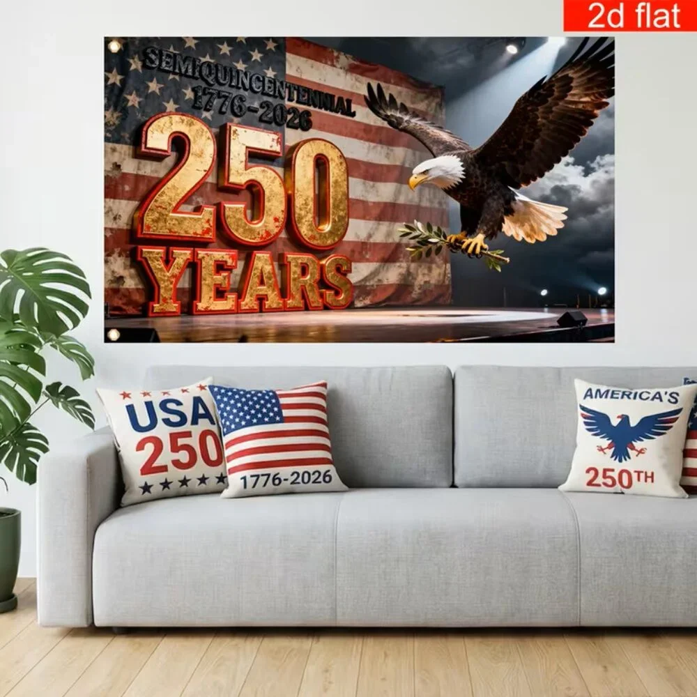 #99 1pc, Stage Style American 250years of Independence Day Flag